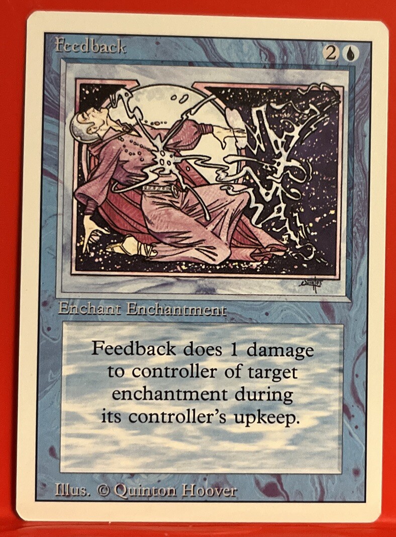 Feedback Revised Edition 1994 Uncommon Vintage MTG: Magic The Gathering