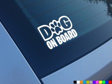 PEGATINAS COCHE PERRO A BORDO CALCOMANÍAS VINILO VENTANA NOVEDAD DIVERTIDO CACHORRO MASCOTA PASEADOR