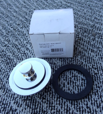 One-Hole Lift and Turn Tub Drain Stopper Trim Kit 1 3/8 CP Fine Thread 1 3/8 *16