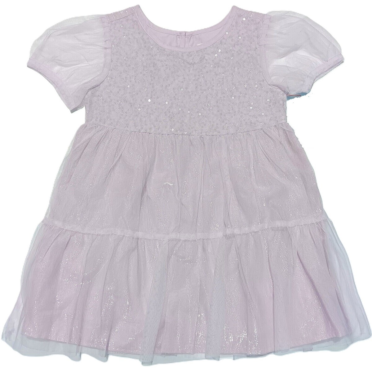 Cat & Jack Baby Girls Size 18M Purple Short Sleeve Glitter