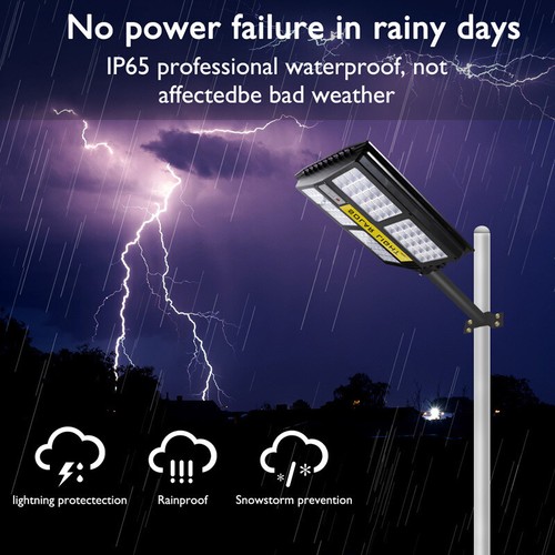 Solar Street Light 11000W Super Bright Dusk to Dawn Sensor Road Lamp+Remote+Pole - Picture 44 of 80