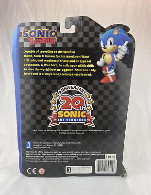 Jazwares Sonic The Hedgehog Classic Sonic 1991 20th Anniversary