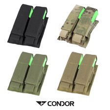 Condor Double Pistol Mag Pouch Army Airsoft MILSIM Molle Free UK Delivery MA23