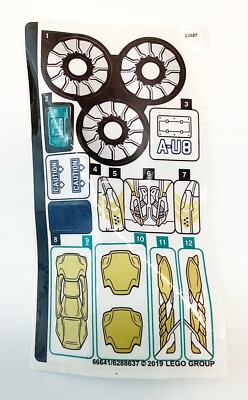 Lego System Classic Town Chopper Cops Replacement Stickers 6664 Vintage 1993