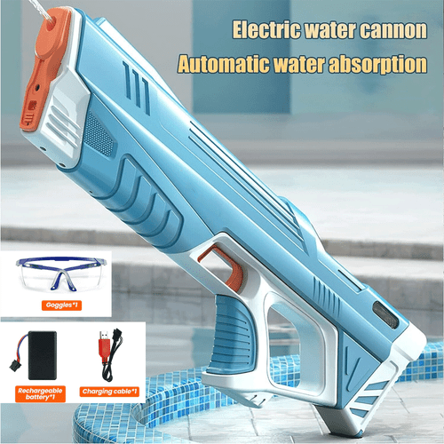 Electric Water Gun High-Pressure Squirt Blaster Soaker Summer Outdoor Pool Toys - Picture 4 of 10