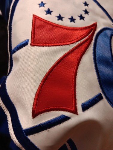 Vintage NBA Philadelphia 76ers Sixers Blue Satin Starter Jacket Size Medium NWOT - Picture 16 of 19
