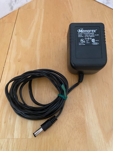 Memorex DPX412010 Class 2 Transformer 6V DC 600mA Power Supply Adapter Charger - Picture 2 of 3