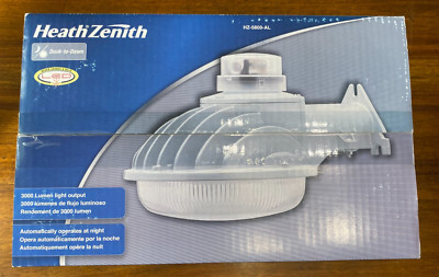 NEW Heath Zenith- HZ-5800-AL WHITE LAMP SECURITY LED LIGHT Dusk To Dawn