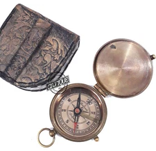 Vintage Manual Magnetic Compass Direction Tool Boat/Ship Gift Unisex Nautic