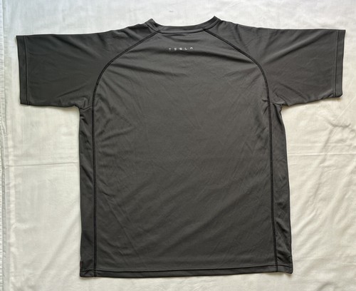 Tesla Men's Active Grey Short Sleeve Shirt Size 2XL - Picture 6 of 7