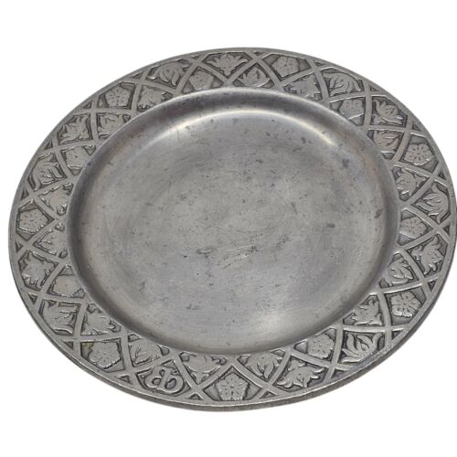 Vintage Pewter Saucer Plate Craft American Inc Bon Chef 7 1/2" - Picture 3 of 13