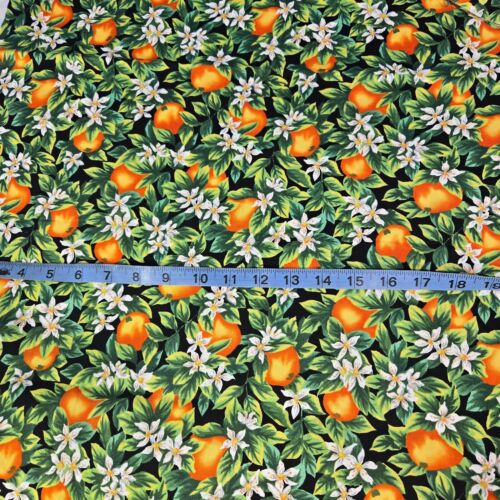 Vintage Suzan Ellis Northcott Orange Blossom State Flowers Florida Fabric 2.5Yds - Picture 6 of 7