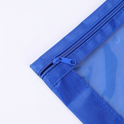 5 Paquet Fermeture Pochettes pour 3 Classeur Papeterie Trousse Rangement Sac - Photo 6/11