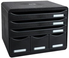 EXACOMPTA Schubladenbox STORE-BOX MINI, 7 Schübe, schwarz