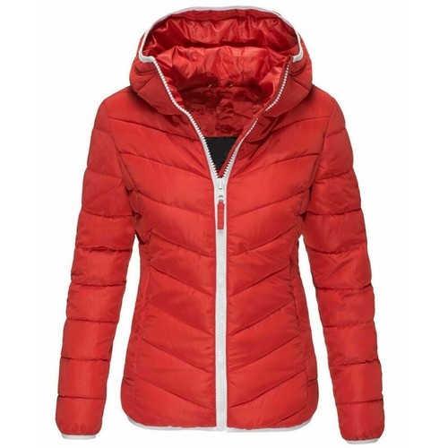 Cappotto donna full zip con cappuccio trapuntato imbottito donna puffer giacche a bolle outwear - Foto 16 di 60