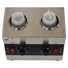 Electric Food Sauce Warmer Heater Commercial Sauce Warmer Dispenser with 650ml B