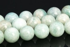 9MM Genuine Natural Light Green Amazonite Beads Grade AB Round Loose Beads