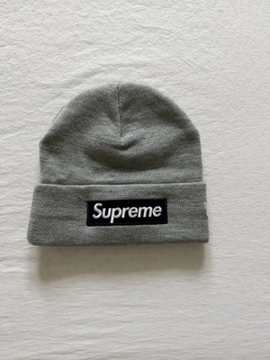 Supreme New Era Box Logo Beanie Gray | eBay
