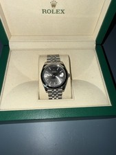 Rolex Date Just 2019 41 Oyster Steel Slate Rhodium dail 126300