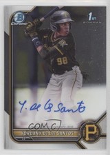 2022 Bowman Chrome Prospect Auto Yordany De Los Santos #CPA-YD Auto 3q8