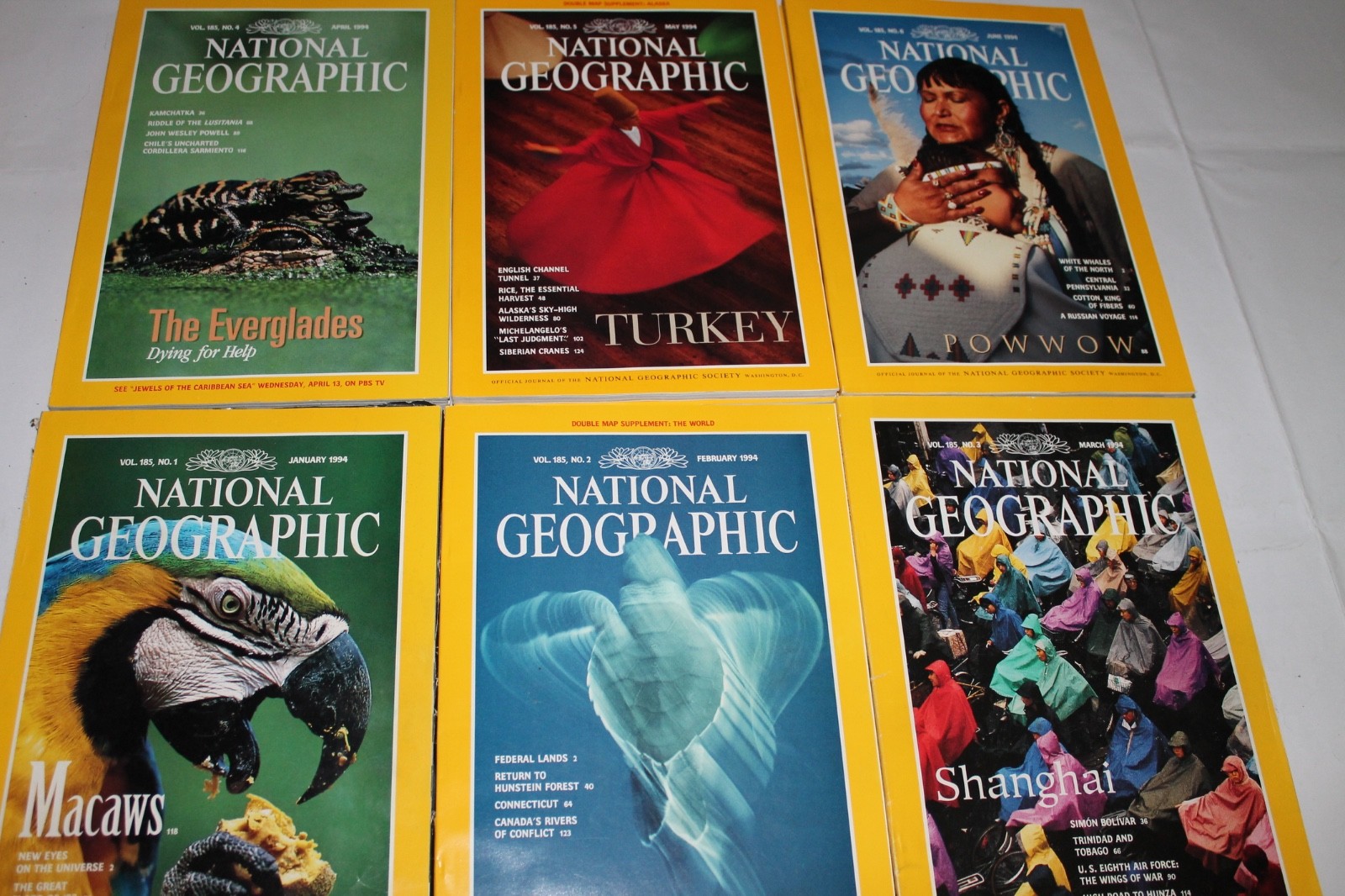 National Geographic 1994 (12 Magazines)