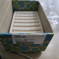 6x Phoenix Contact 0821674 Markers/Tags, UC2-TM 6 UNICARD Series