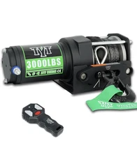 TYT 3000 lb ATV Winch, 12V DC Electric Winch w Wireless Remote 1/5”x 32FT