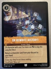 Or Rewrite History! 27/204 Whispers in the Well Disney Lorcana