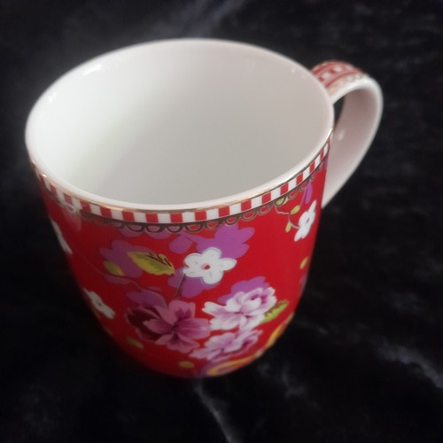 Pip Studio* 2 x Becher* Kaffee*Tee* Floral Porcelaine * hellblau*rot*neuwertig - Bild 4 von 7