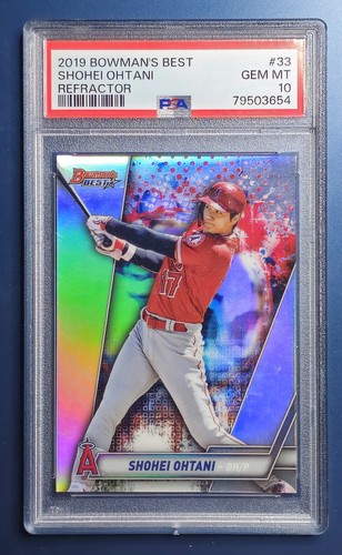 2019 BOWMAN'S BEST REFRACTOR #33 SHOHEI OHTANI PSA 10