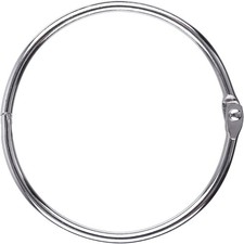 3 Inch (12 Pack) Loose Leaf Binder Rings for Flashcards, Index Cards, Extra Larg