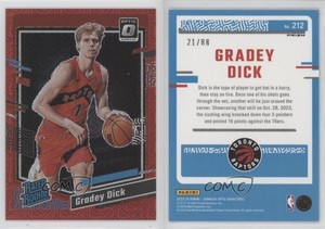2023 Panini Donruss Optic Rated Choice Red Prizm /88 Gradey Dick #212 Rookie RC
