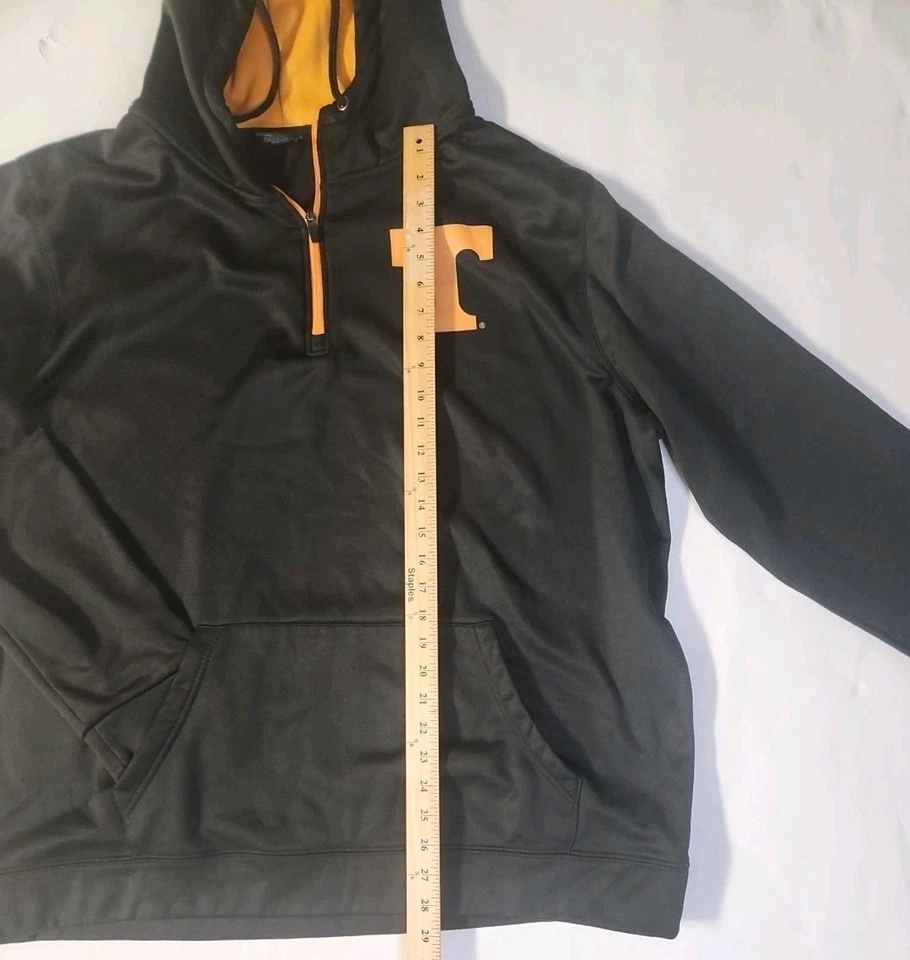 Sudadera con Capucha University of Tennessee Vols Negra/Org Logo Coliseo 3XL Foto 3 de 4