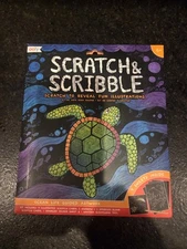 OOLY Rainbow Magic Ocean Life Scratch & Scribble Art Kit: 10 piece set