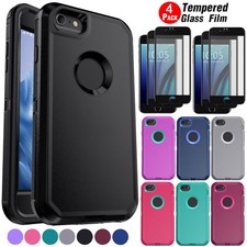 For iPhone 6/6s/7/8 Plus Shockproof Heavy Duty Case Cover / Screen Protector