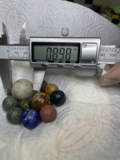 Ten Antique Clay Marbles Vintage Primitives - As Pictured