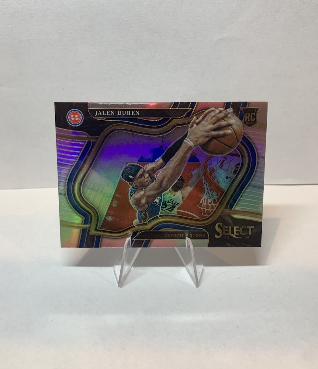 JALEN DUREN RC 2022-23 Panini Select Courtside Silver Prizm Rookie Card #286