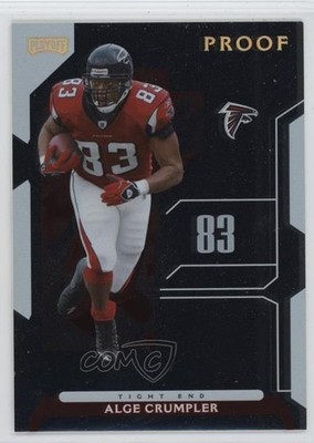 2006 Playoff NFL Playoffs Gold Proof 87/100 Alge Crumpler #2 8d2