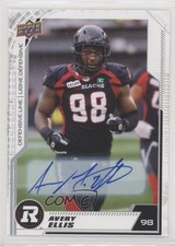 2020 Upper Deck CFL Auto Avery Ellis #107 Auto 1u6