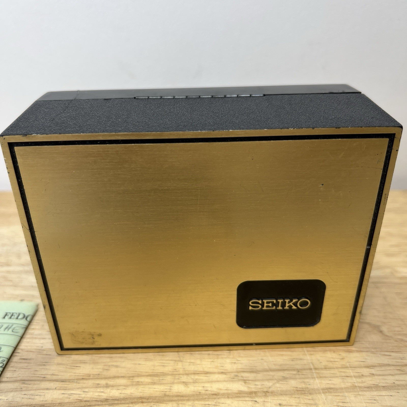 Rare Vintage Bond SEIKO Men Watch Dual Analog Digital H357-5109 Receipt + BOX image 9