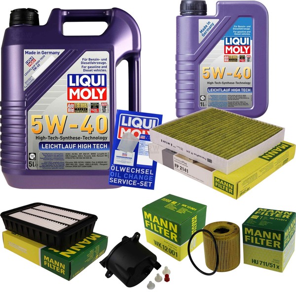 Inspektionspaket 6L Liqui Moly 5W-40 FüR Mitsubishi Outlander II 2.2 DI-D 4WD-image