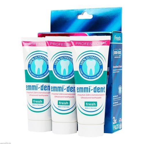 2x EMMI-DENT Ultraschall Zahncreme fresh Set 3 ST - Bild 1 von 1