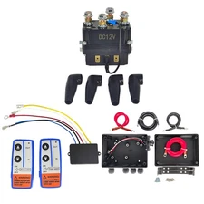 Pre-Wired Winch Control Box Kit 12V 250A Winch Solenoid Contactor Relay Remote