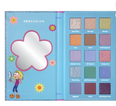 Disney Profusion LIZZIE McGUIRE Dear Diary 15 Shade Eyeshadow Palette NEW +BOX