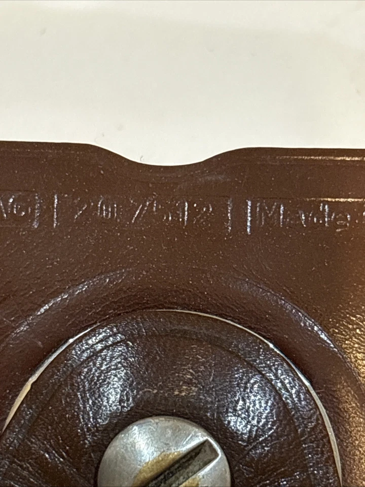 Estuche de cuero vintage para cámara Zeiss Ikon AG 20 7512 hecho en Alemania Foto 4 de 4