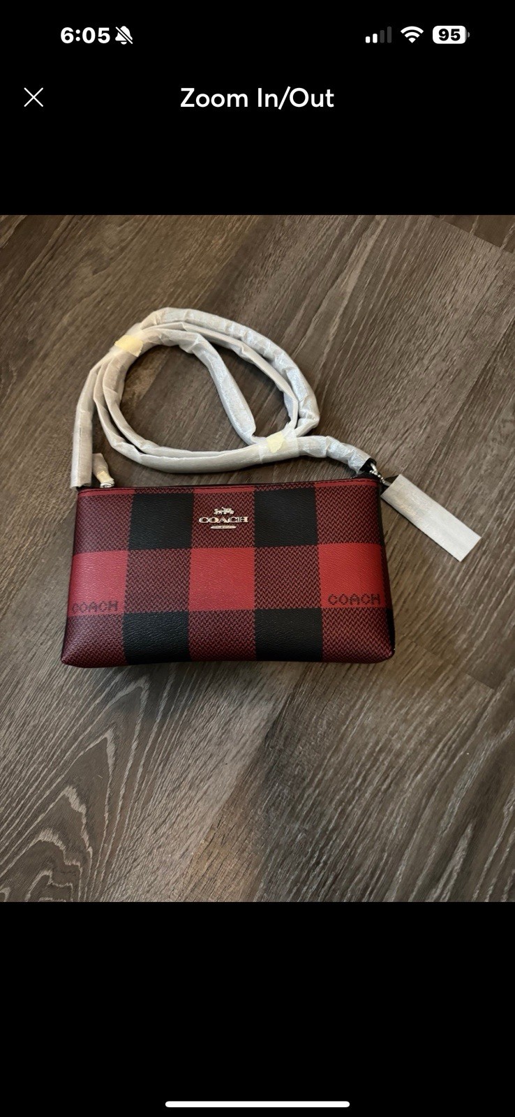Coach Buffalo Check Crossbody Bag  
