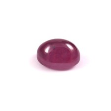 2.90 CT - Natural CERTIFIED Mozambique Ruby Oval Cabochon Loose Gemstone 9x7 MM