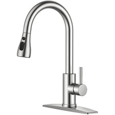 Stainless Steel Kitchen Faucet with Pull Down Sprayer