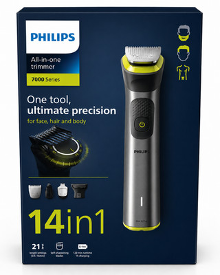 Philips Multigroom Series 7000, All-in-One-Trimmer, 14-in-1 Barttrimmer und Haar
