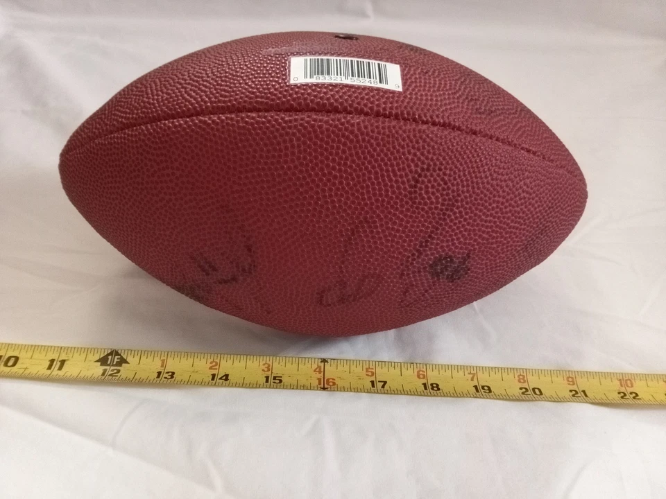 RAWLINGS 青少年尺寸 PEYTON MANNING #18 皮革美式橄榄球签名版 NFL。 — 第 4/4 张图片